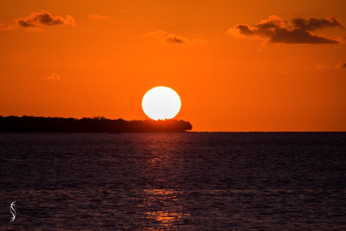 Sunset across the bay