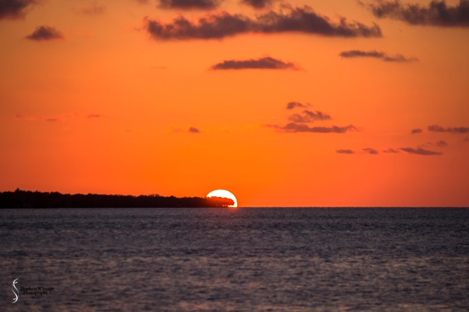 Sunset across the bay