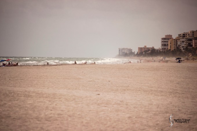 A beautiful yet slightly windy day on the beach.