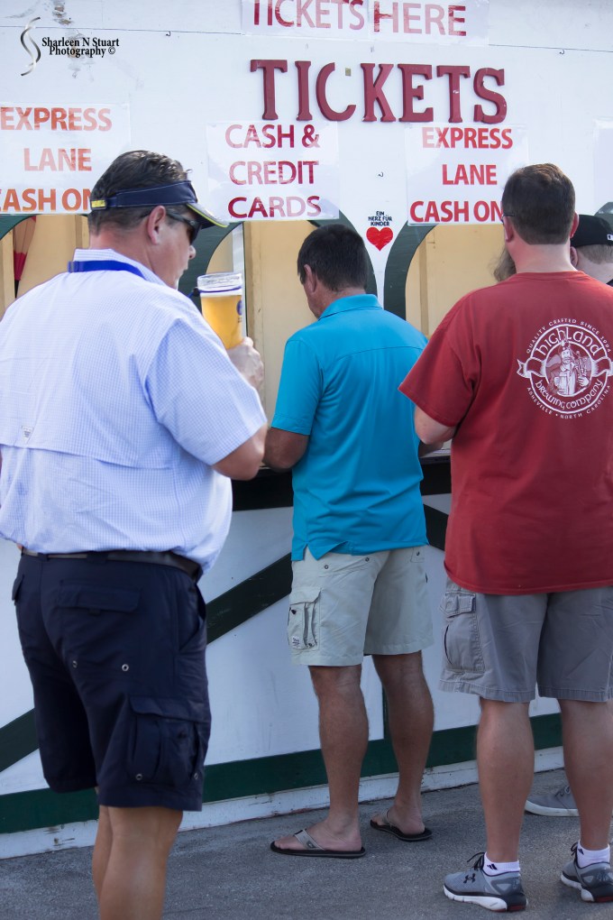 The essential part of attending the Oktoberfest - buying the beer tickets.