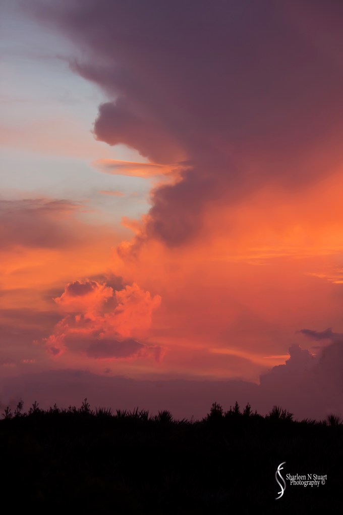 Sunset out west at Flagler Beach