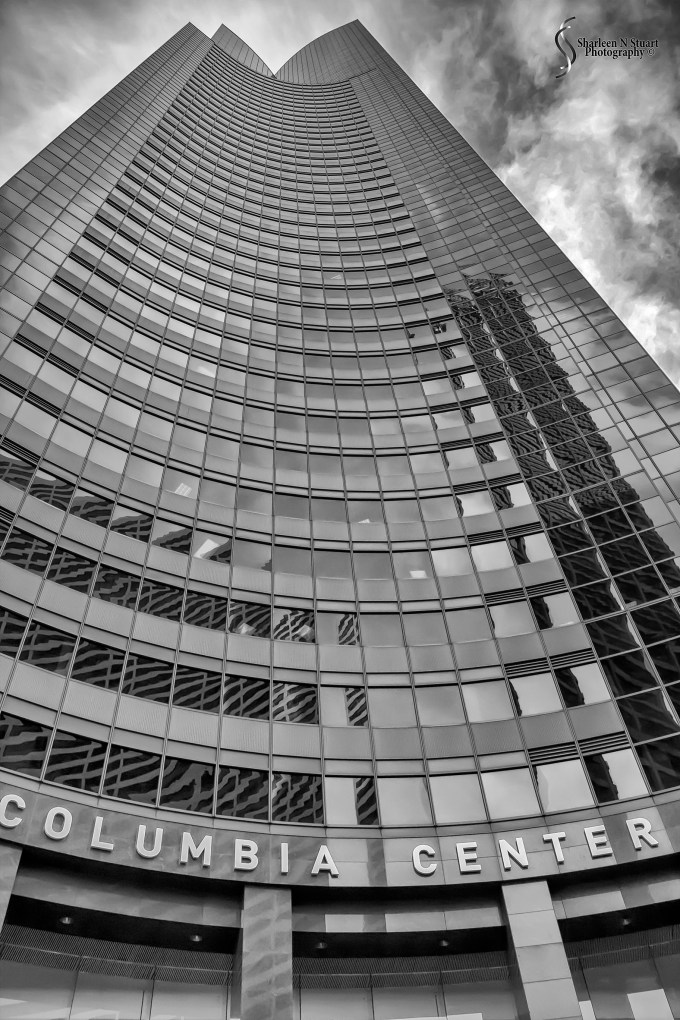 The Coloumbia Towers which goes up 72 stories.