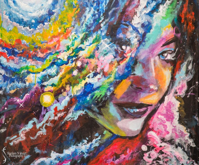 I fell in love with this piece of artwork. I could easily see it up on my wall.