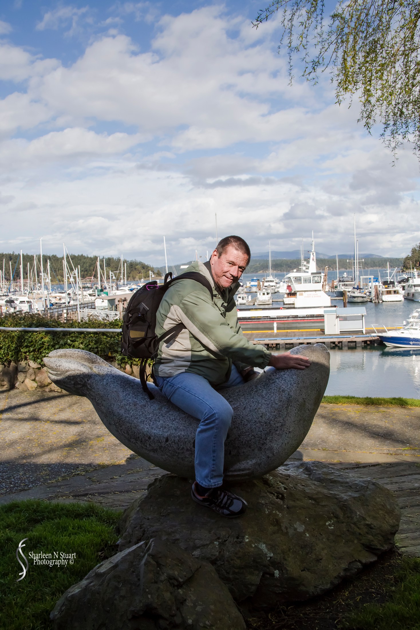 Richard making friends with the local wildlife.