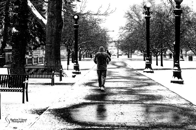 We woke up on the 3rd day to a vision of white. Darn cold outside Property of Sharleen N Stuart Photography - All rights reserved