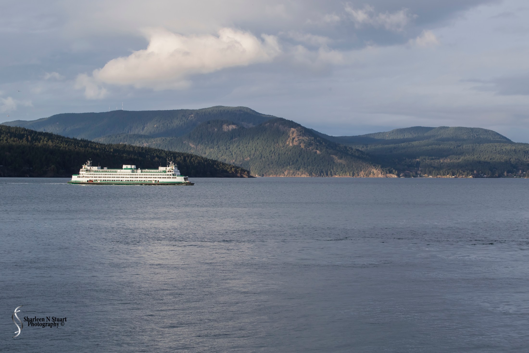 At one stage we crossed paths with another ferry. It is amazing to see these ferry boats out in the water.