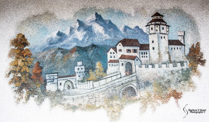 Murals on the hotel walls