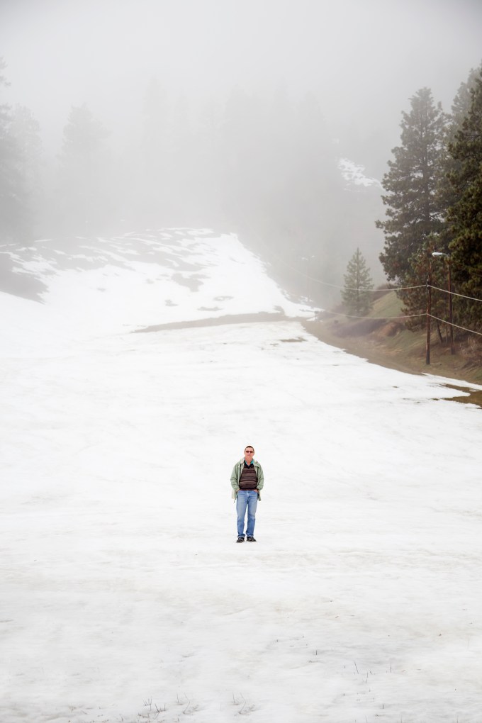 Richard was the only one surefooted enough to venture out onto the ice
