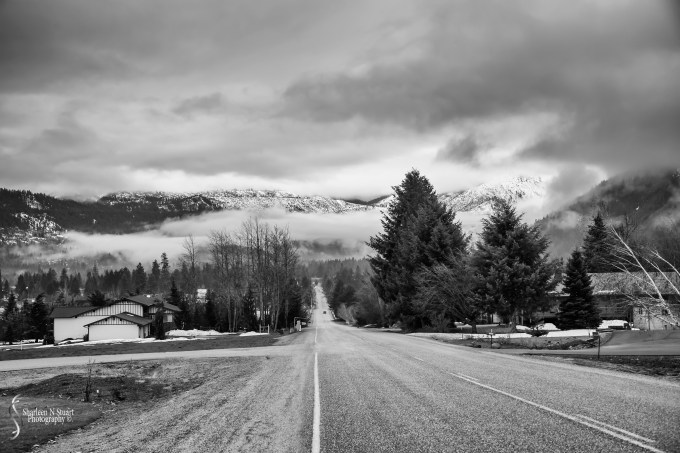 Looking over the town from the ski run area.