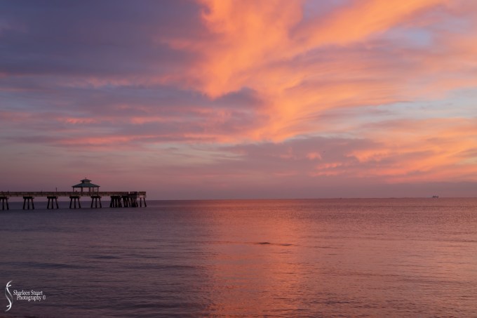 Sunrise at Deerfield Beach: December 25, 2017: